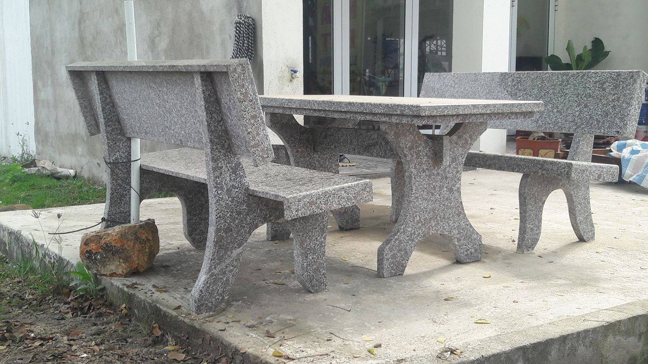 thi công ốp đá hoa cương nội thất ,bàn ghế đá 