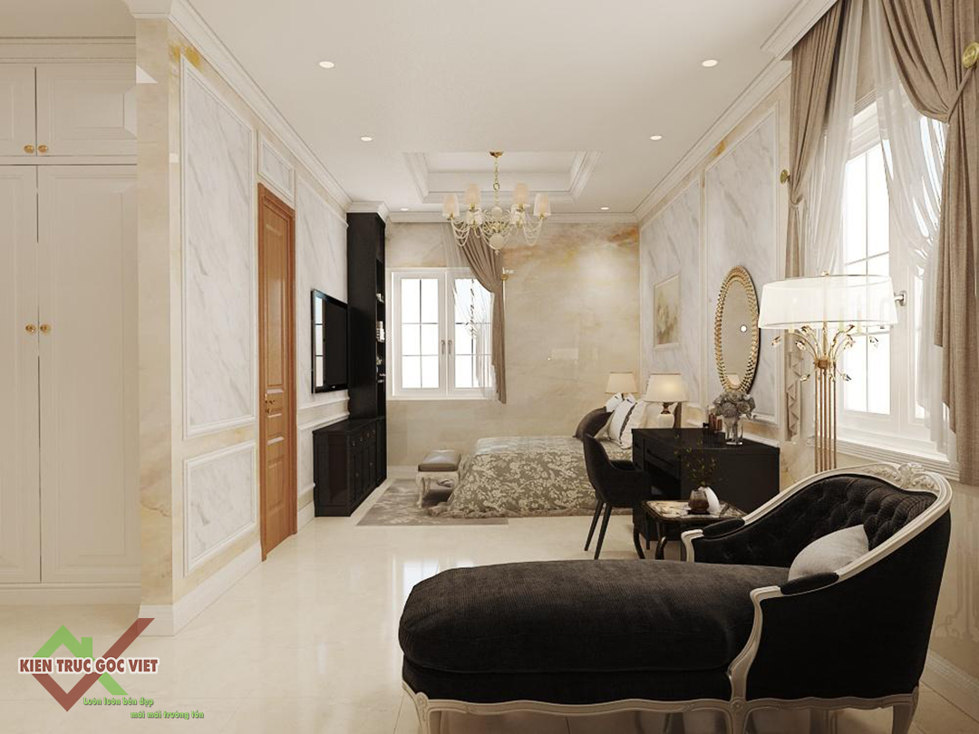 Thiết kế nội thất không gian phòng ngủ 