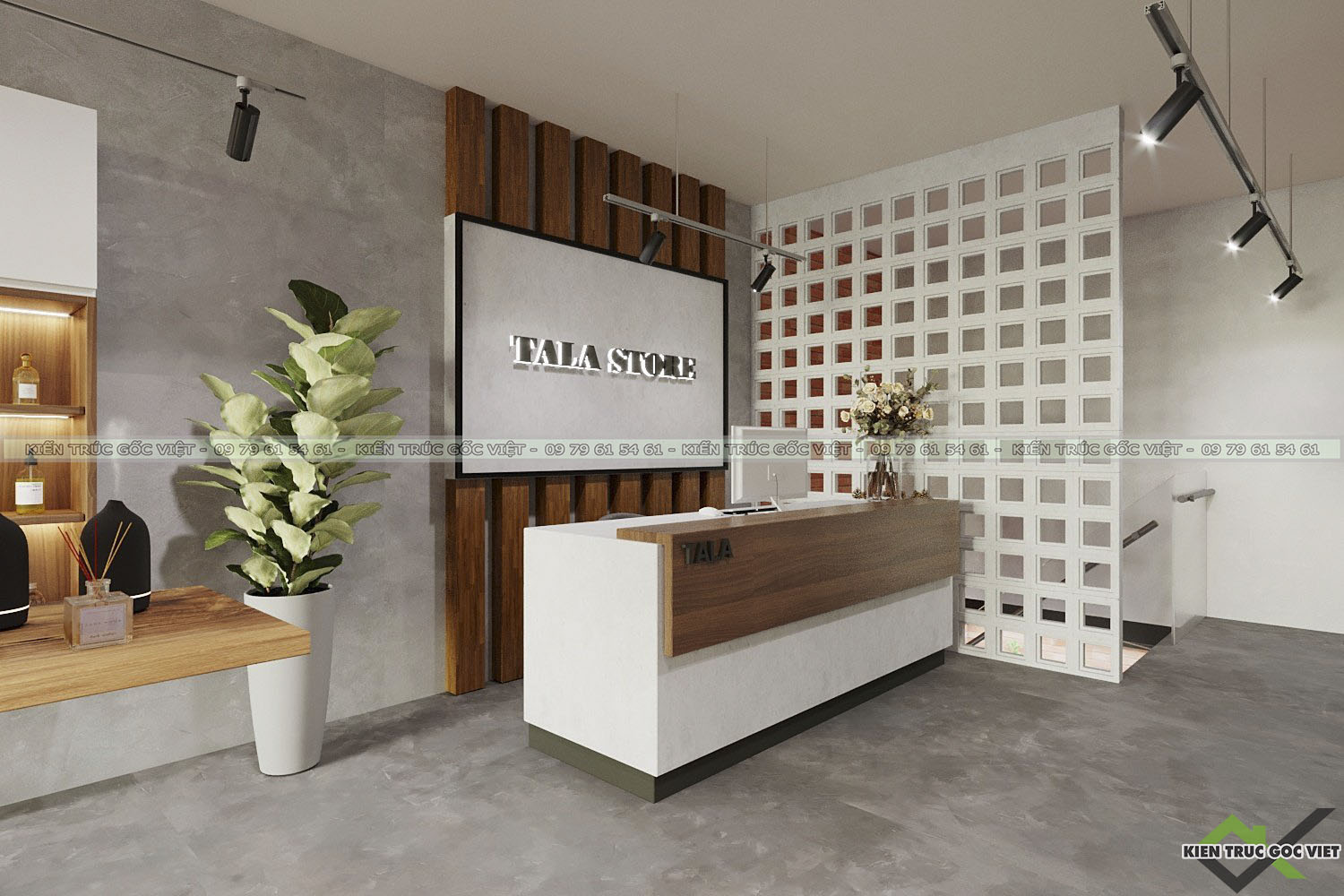 Thiết kế nội thât showroom đẹp 