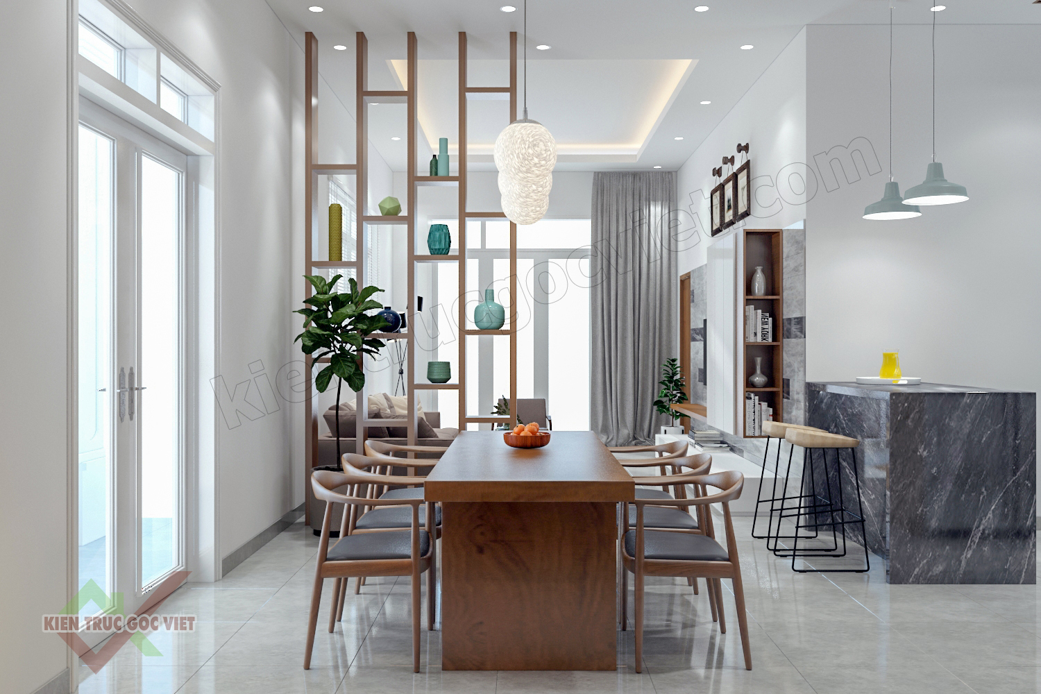 Thiết kế nội thất phòng bếp 
