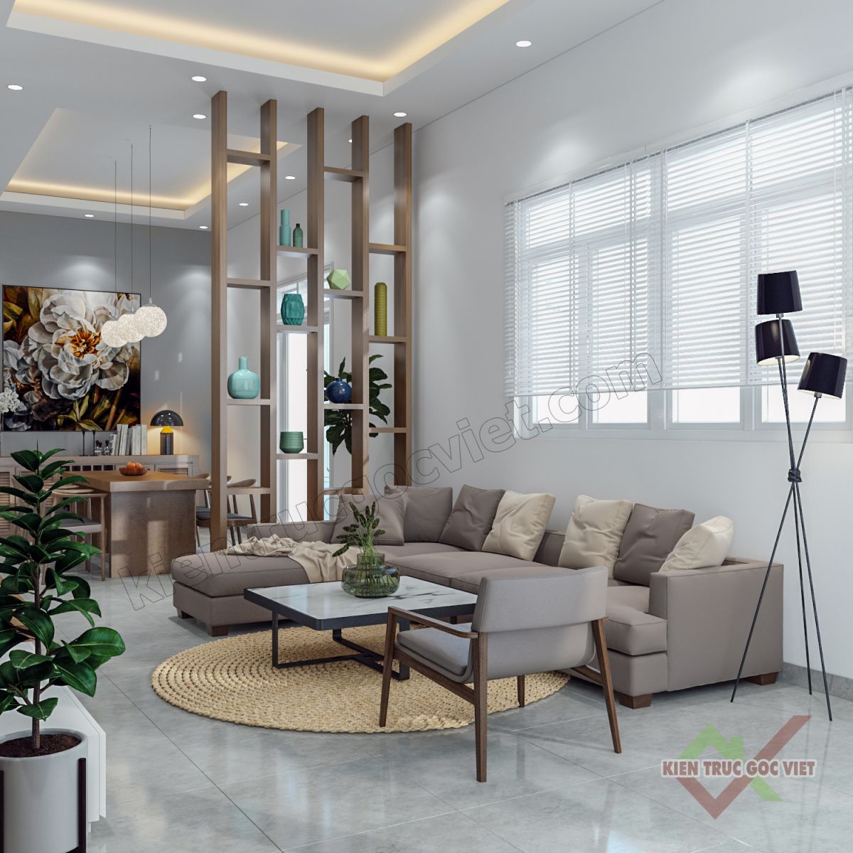 Thiết kế nội thất phòng khách 