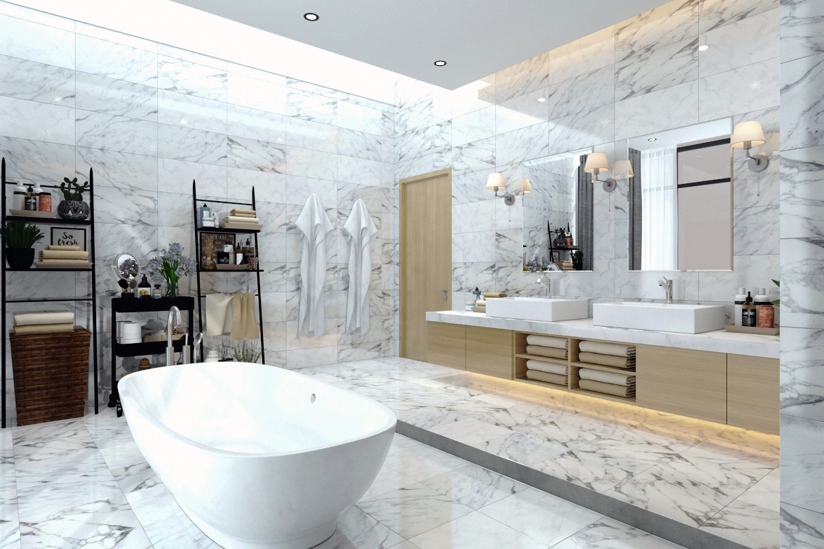 Phối cảnh nội thất wc