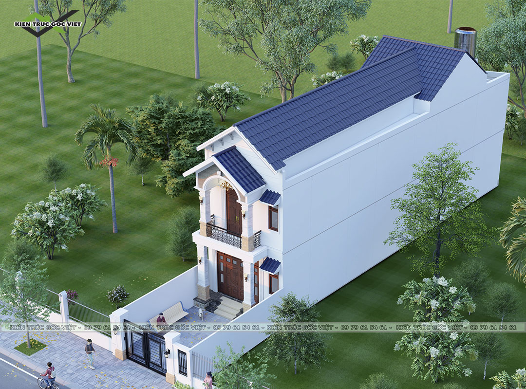 Mặt tiền phối cảnh trước view 4