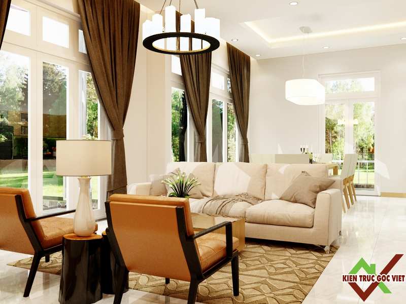 Phong cách thiết kế nội thất biệt thự nổi bật
