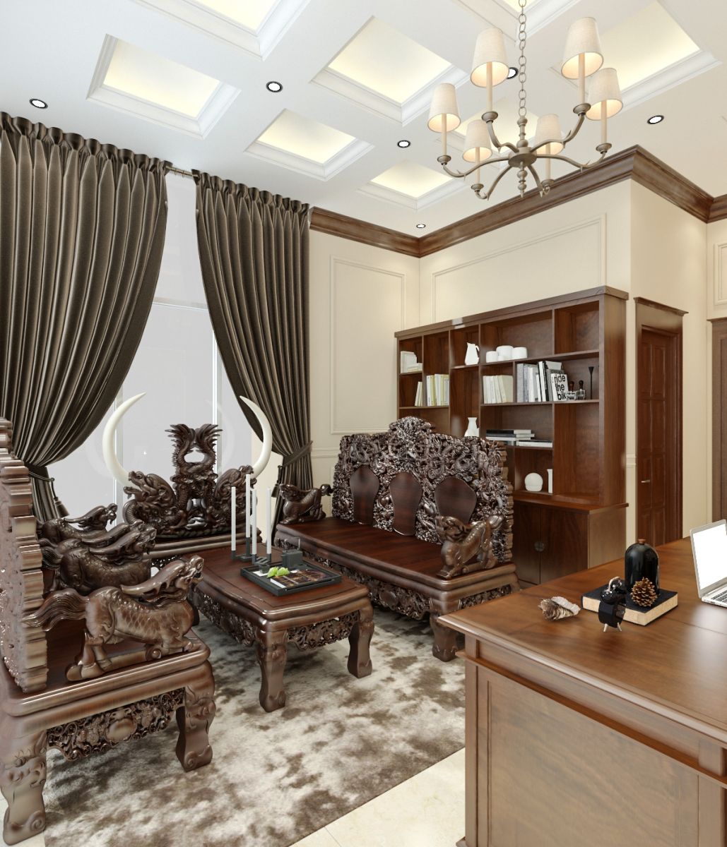 Thiết kê phối cảnh phòng khách 