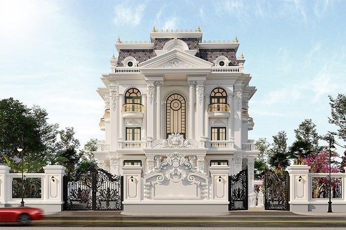 Biệt thử tân cổ điển 3 tầng không làm bạn thất vọng