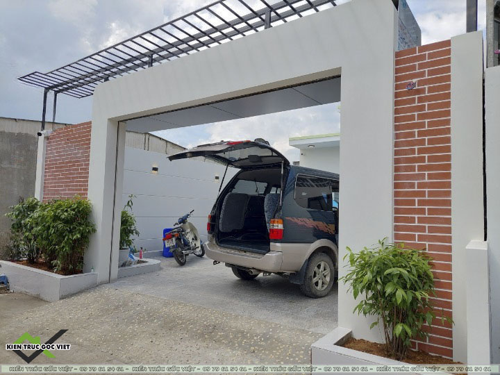 Thi công phần cổng nhà cấp 4