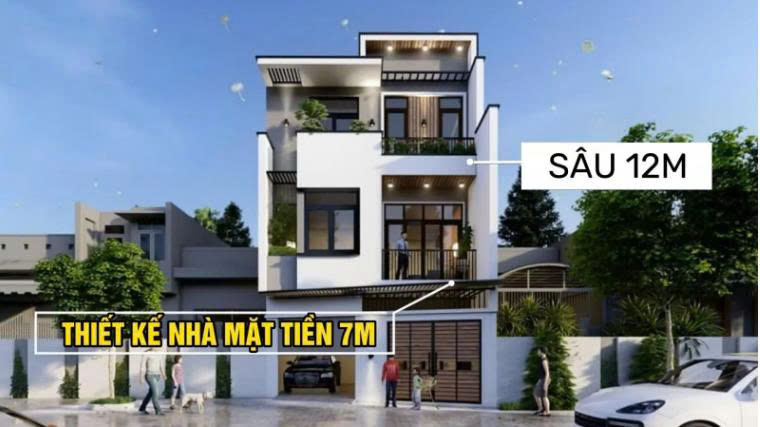 thiet ke nha mat tien 7m sau 12m