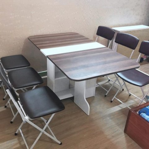 Bàn Ăn Thông Minh 4 ghế xếp Vba18