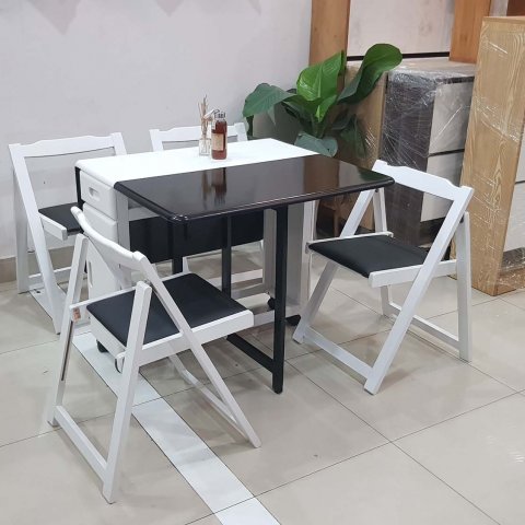 Bàn Ăn Thông Minh xếp gọn 4 ghế  Vba14