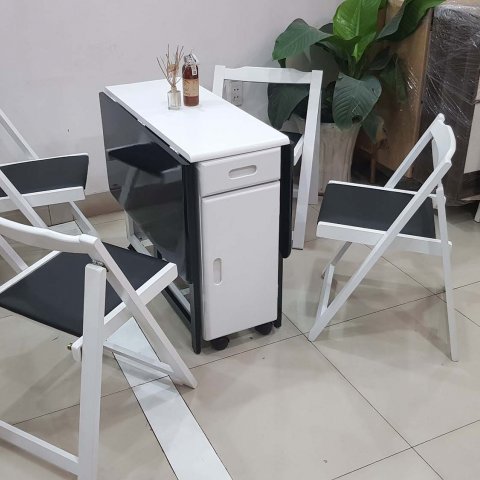 Bàn Ăn Thông Minh xếp gọn 4 ghế  Vba14